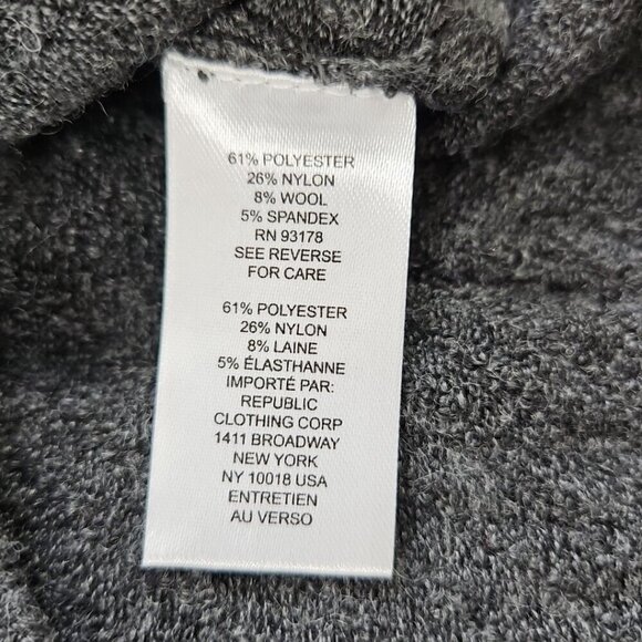 Tahari Wool Blend Sweater Men's Medium Grey Long Sleeve Pullover NWT MSRP $70 - Picture 3 of 16
